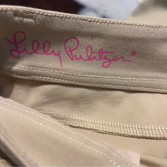 Lilly Pulitzer Worth Skinny Jeans Beige Tan Mid Rise Stretch - Picture 8 of 10